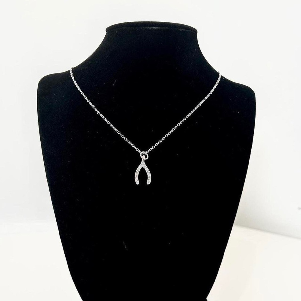 Reversible Sterling Silver Wishbone Necklace